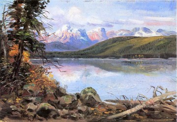 Impresionismo Painting - lago mcdonald 1901 Charles Marion Russell vaquero de Indiana